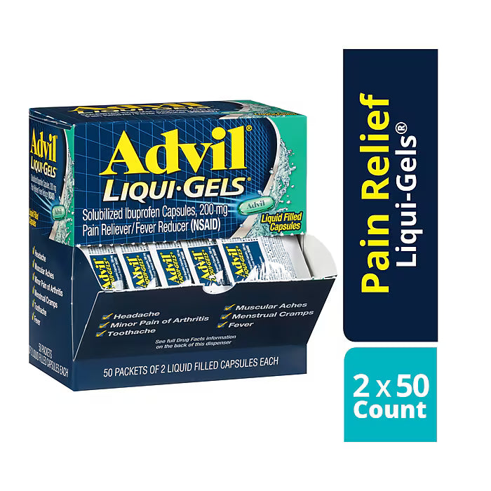 Advil Liqui Gel 200mg Cap (50 Sachets)