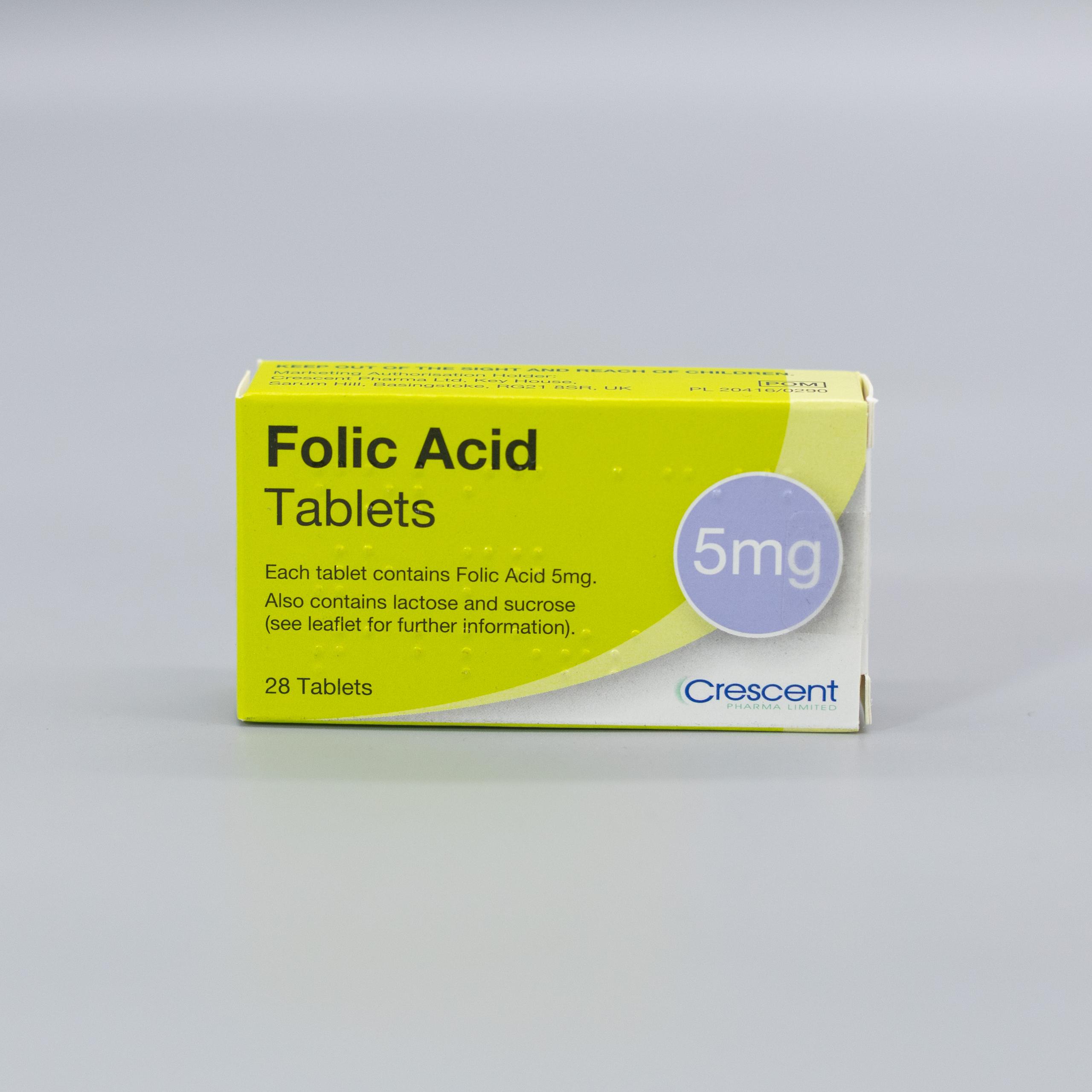 Folic Acid 5mg Tab UK Assorted