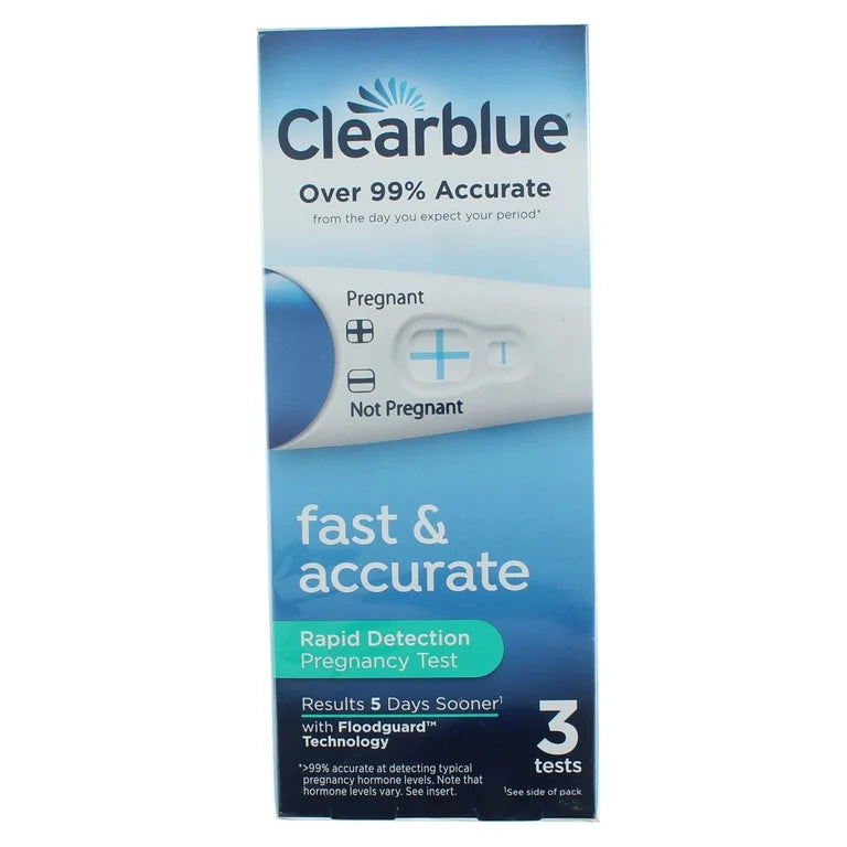 Clearblue Rapid Detection Test 3's (Fast&Accurate)