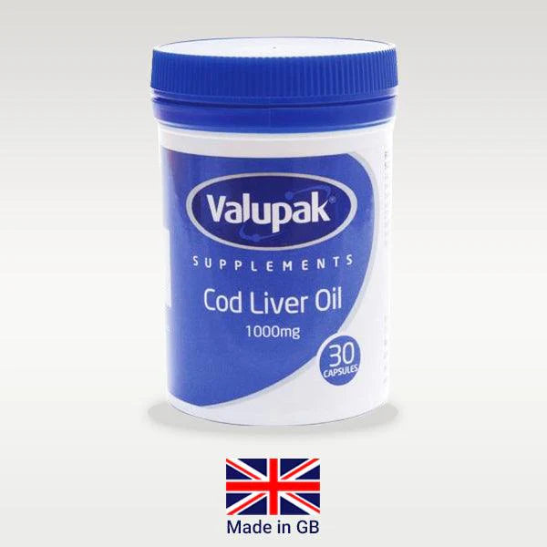 Valupak Cod Liver Oil 1000mg Capsules