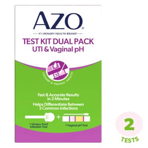 AZO Test Kit Dual Pack UTI & Vaginal pH (2 Tests)